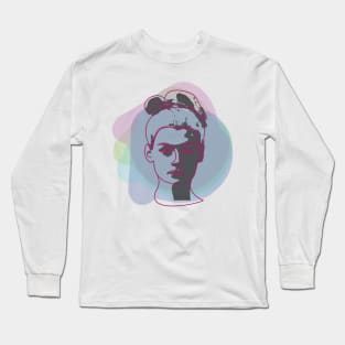 Profile of a woman Long Sleeve T-Shirt